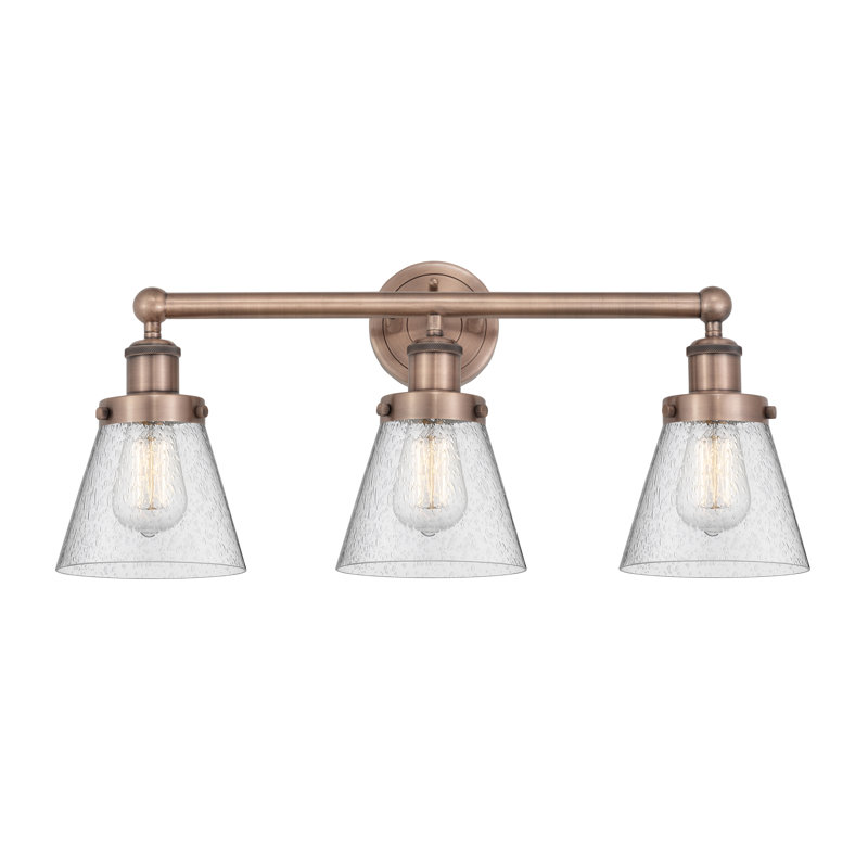 Annamary 3 - Light Dimmable Vanity Light, Seedy, Antique Copper