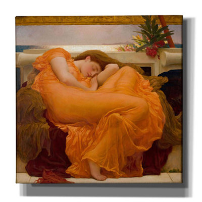 «Flame June» par Sir Frederick Leighton, art mural sur toile