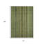 Tapis intérieur lavable à rayures vert doré et gris 10 pi x 14 pi