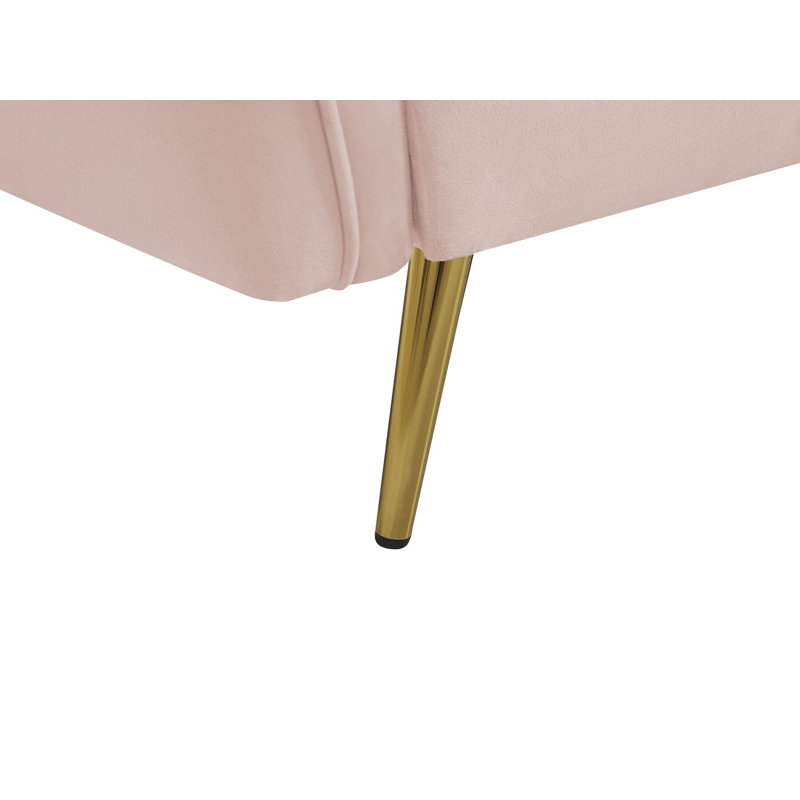Baer Velvet Sofa, Pink