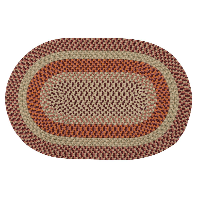 Tapis d'entrée Mendi, Rouge / beige / orange, L 26 po x L 40 po