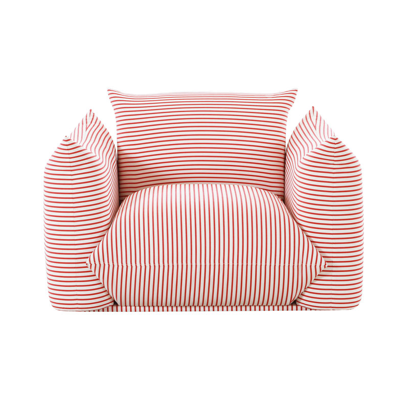 Saint-Tropez-Outdoor-Chair-UK Upholstered Armchair, Red