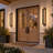 Black Modern Outdoor Led Wall Sconce-389196528