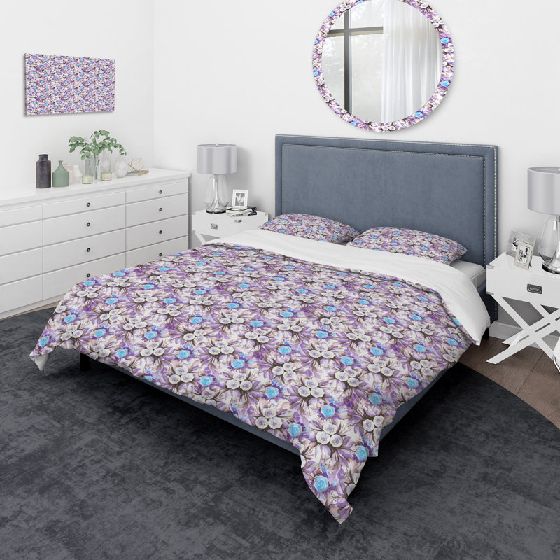 Ensemble de housse de couette traditionnelle, Housse de couette très grand + 2 taies décoratives