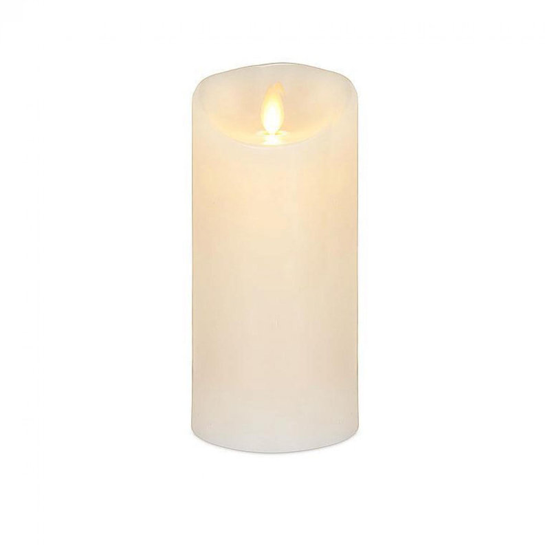 Bougie sans flamme Reallite, Ivoire ivoire, 6,5 po x 3 po sans flamme