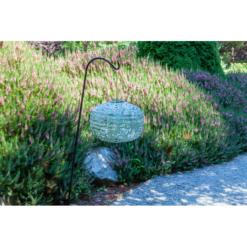 Sage and Coral Solar Powered Outdoor Lanterns with LED Lights