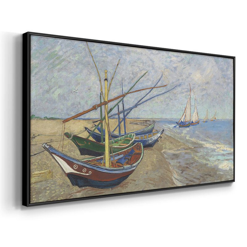 Série paysage - CCLxxvii - Toile tendue avec châssis encadré - Prêt à être accroché, H 21 po x l 41 po, Noir