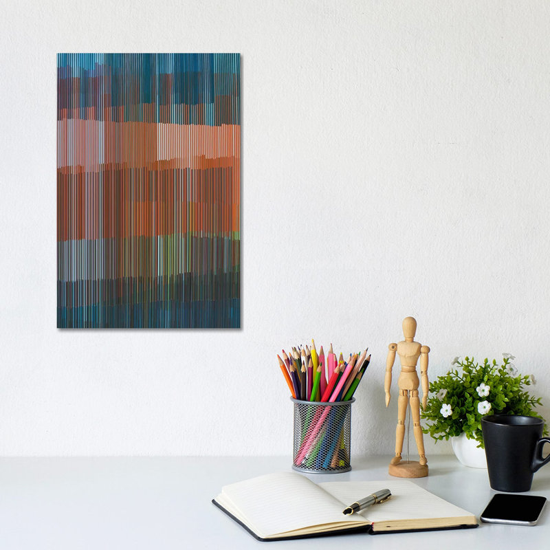 Vertical Lines by Angel Estevez - Wrapped Canvas Print, 20.32 cm H x 30.48 cm W x 1.91 cm D