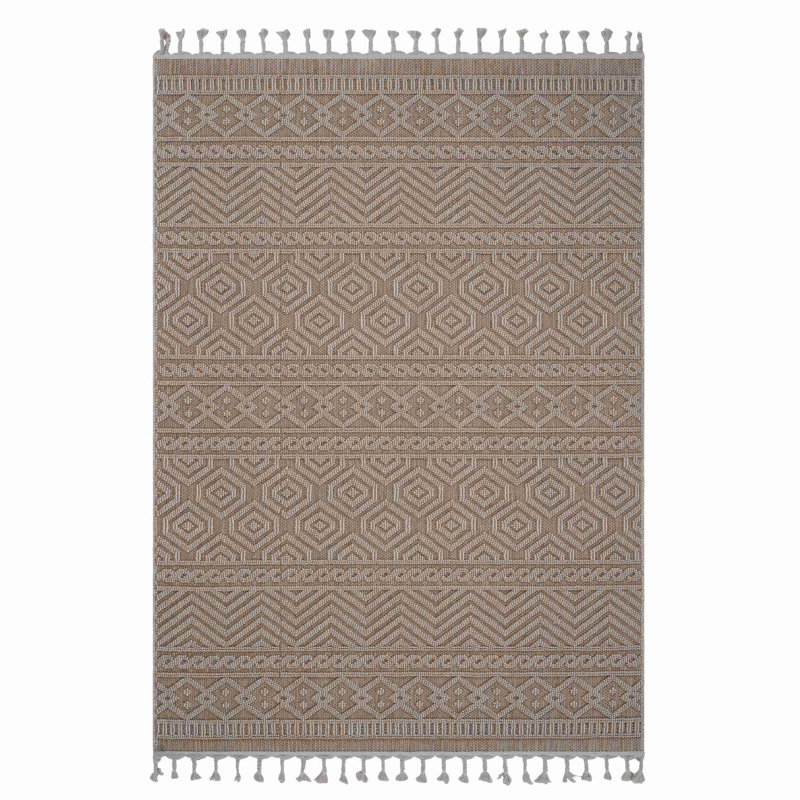 Tapis contemporain tendance, Rectangle 4 pi x 6 pi 2 po