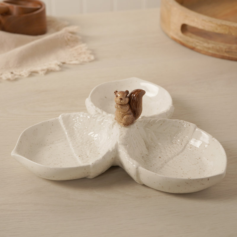 Lark Manor Ceramic Divided Serving Dish