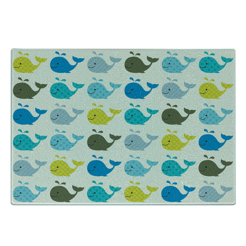 Multicolore planche à découper en verre trempé Ambesonne
