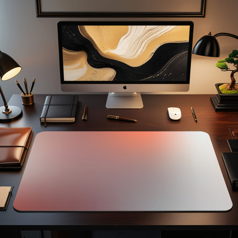 Polyester Desk Pad, 31.5x15.5