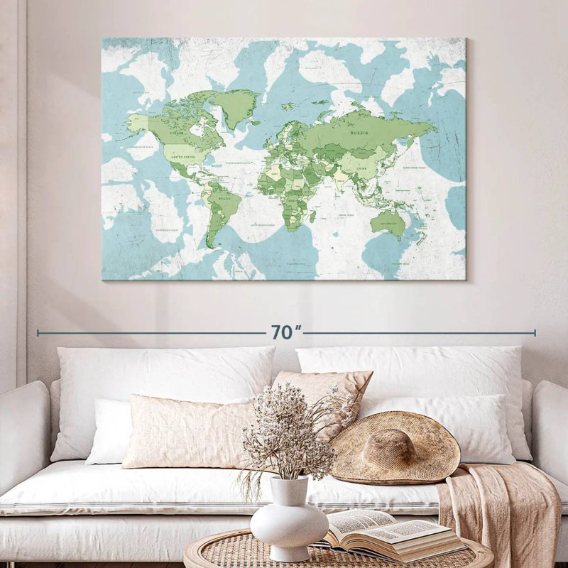 Keiri Educational World Map I, 34" H x 51" W