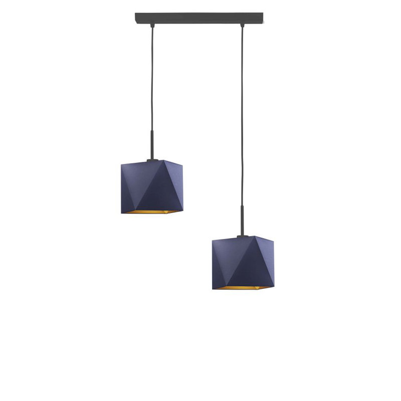 Robby 2 - Light Kitchen Island Pendant, Matte Black, Blue