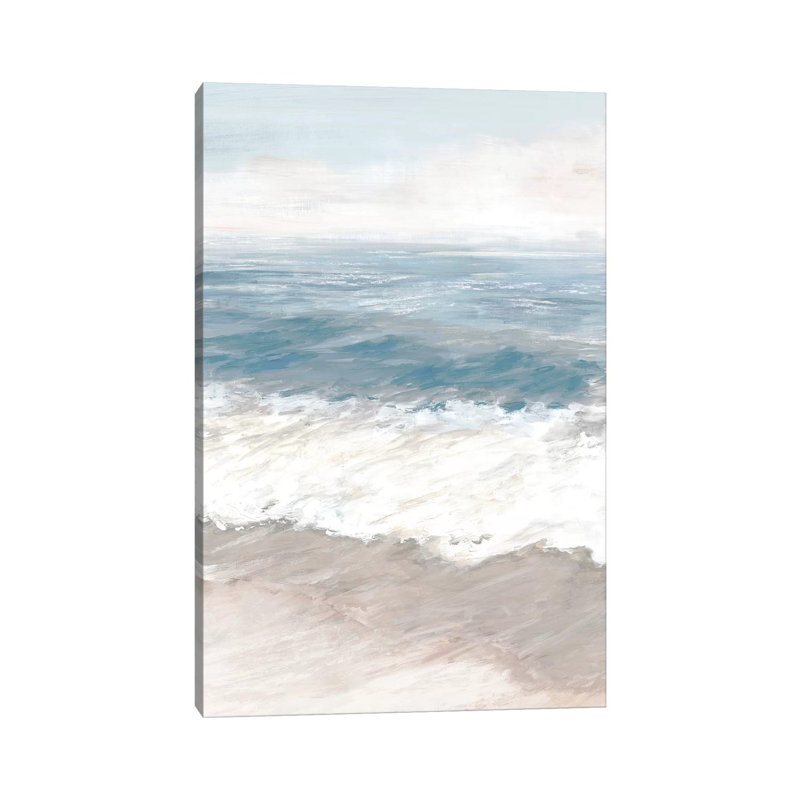 Warm Waves by Eva Watts - Painting on Canvas, 66.04cm H x 45.72cm W x 1.91cm D, Wrapped Canvas