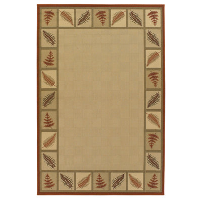 Tapis rouge/beige Nwokoro