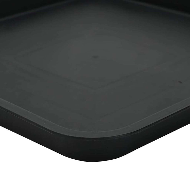 Planter, 24, 30cm H x 38cm W x 38cm D, Black