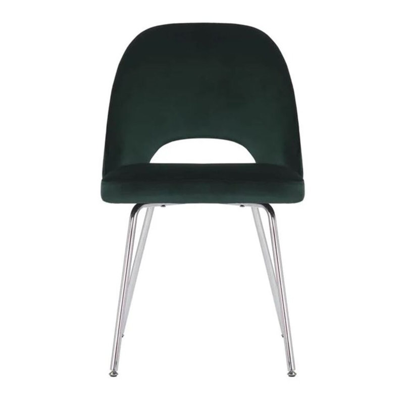 Sandy Chrome Chair, Green, 2