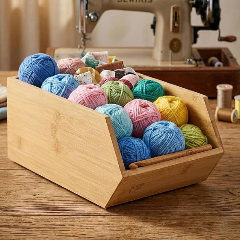 Bosonohy Bamboo Makeup Organiser