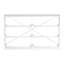 Commode 6 tiroirs avec grands tiroirs en tissu, blanc-236115058
