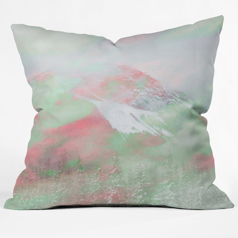 Coussin Caleb Troy Banff, 16 po x 16 po, Rouge