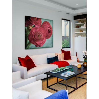 « red renoncule », photographie sur toile tendue