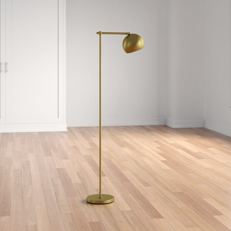 Cianciulli 60'' Floor Lamp, Satin Gold
