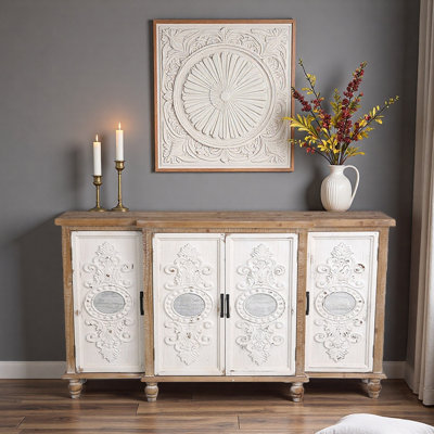 Console en bois massif de style américain