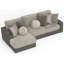 Méridienne 2 pièces avec coussins de siège Stafford et coussins décoratifs Stafford-727234875-727234874