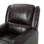 Fauteuil inclinable oscillant brun en polyuréthane avec pivot