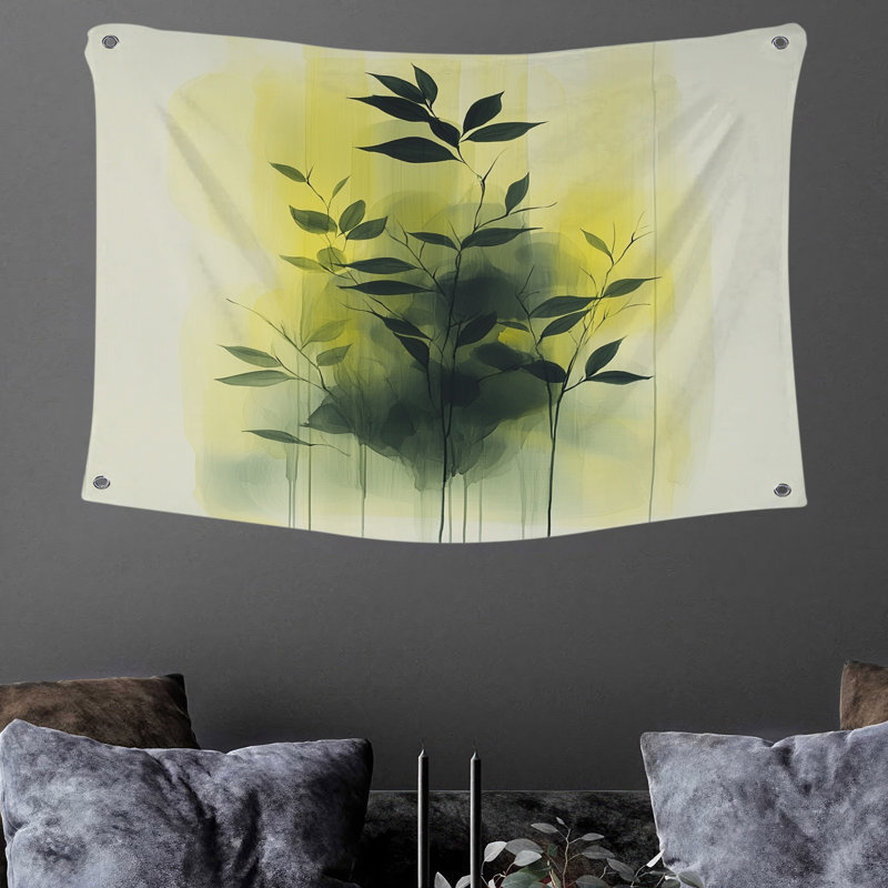 Tapisserie murale «Leafy Illusion», H 50 po x l 60 po