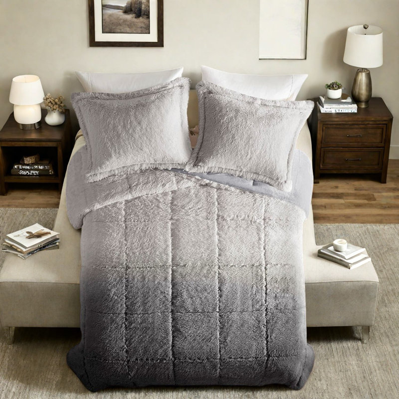 Comfortable Bedding Sets, Faux Fur Polyester, Modern Cozy Style For Home