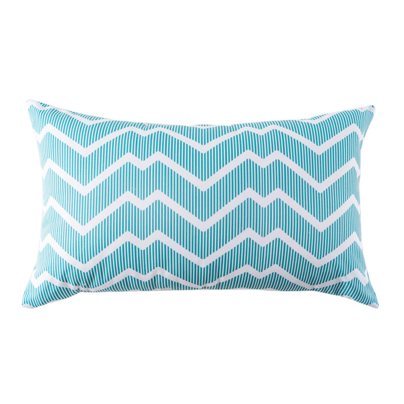 Coussin lombaire extérieur Aqua Zigzag