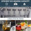 Stainless Steel 26 Lbs/24 H Self-Clean Countertop Ice Maker Machine