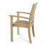 4 pc Stacking Teak Patio Dining Armchair Set