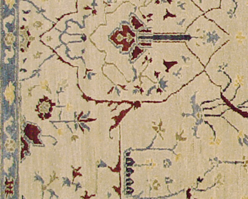 Jozan Hand Woven Wool Oriental Area Rug, Rectangle 6' x 9'