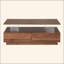 Table basse moderne à 2 tiroirs de 47,2 po à DEL moderne-132930200