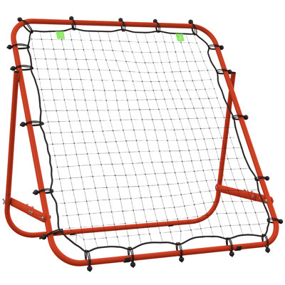 Filet de volleyball, rebond ajustable, rouge