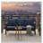 75 All-Weather Aluminum 3-Seat Patio Sofa with Blue Cushions-1698227756