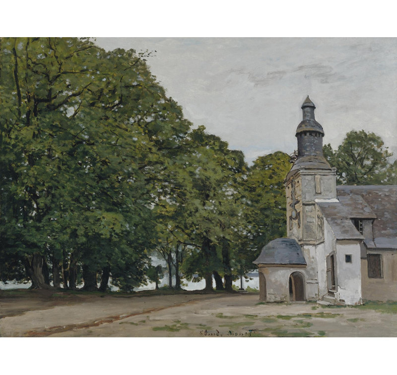 La chapelle Notre-Dame de Grace à Honfleur, H 14 po x l 18 po