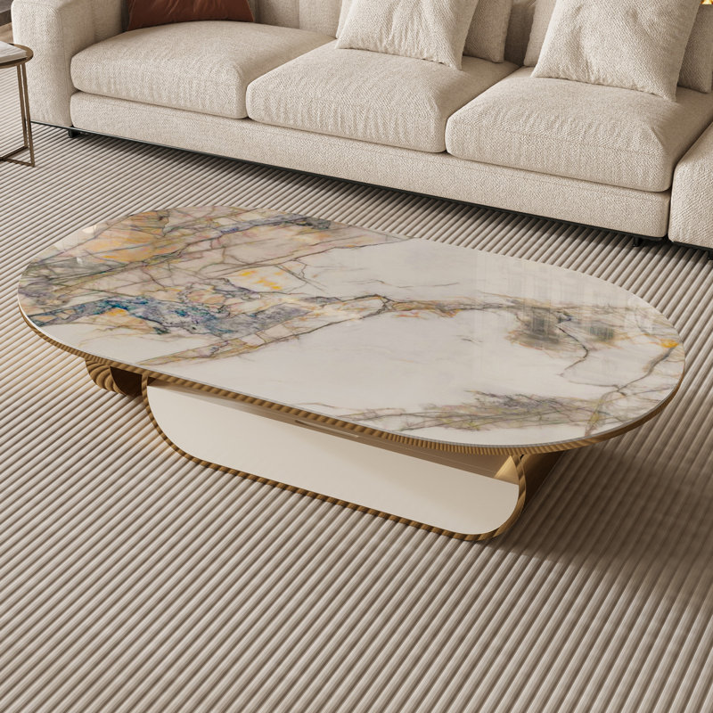 Tezer Single Coffee Table, Gold