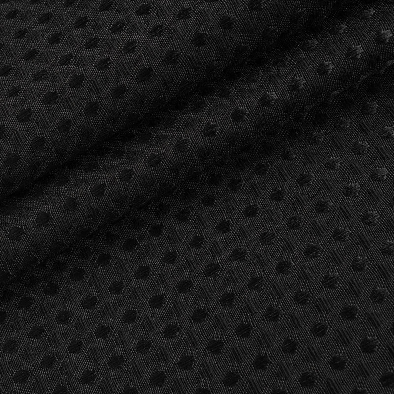 Rideau de douche Ramjani Waffle Weave, Noir, H 86 po x l 71 po