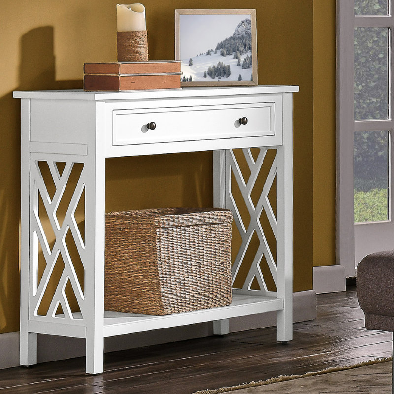 81.28cm Console Table, White