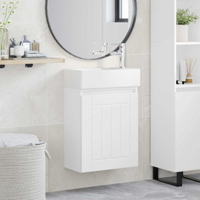 Single Bathroom Vanity with Ceramic Basin