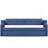 Upholstered Daybed With Trundle, Wood Slat Support,Upholstered Frame Sofa Bed , Twin,Blue
