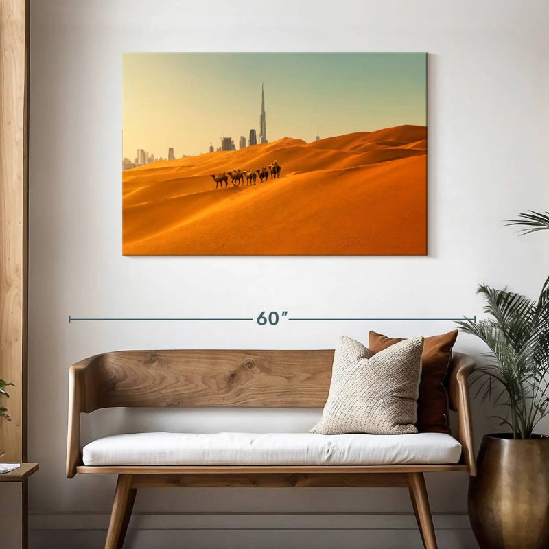 Chameaux d'Alvord à Dubaï, H 30 po x l 45 po