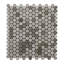 Oyster Glass Penny Round Mosaic Wall Tile