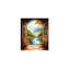 «Enchanted Waterfall Landscape Through Stone Arch», art mural sur toile non encadrée 24 po x 36 po