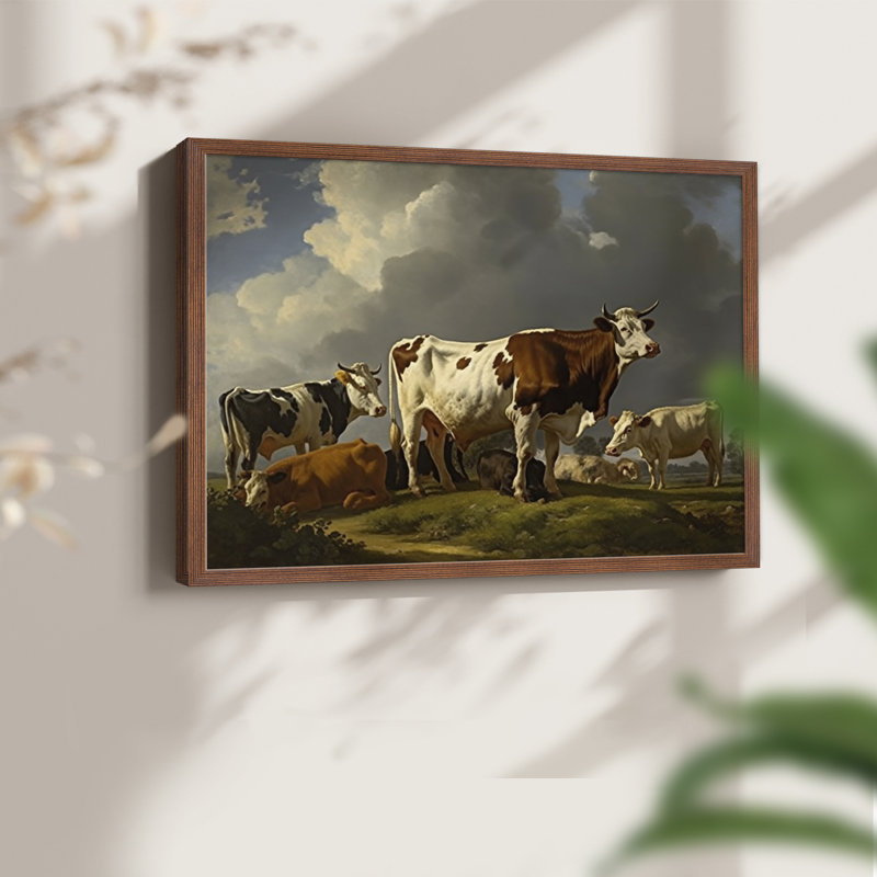 Faune - XXXIV - Reproduction encadrée - Restickable, Noyer, H 11 po x l 14 po