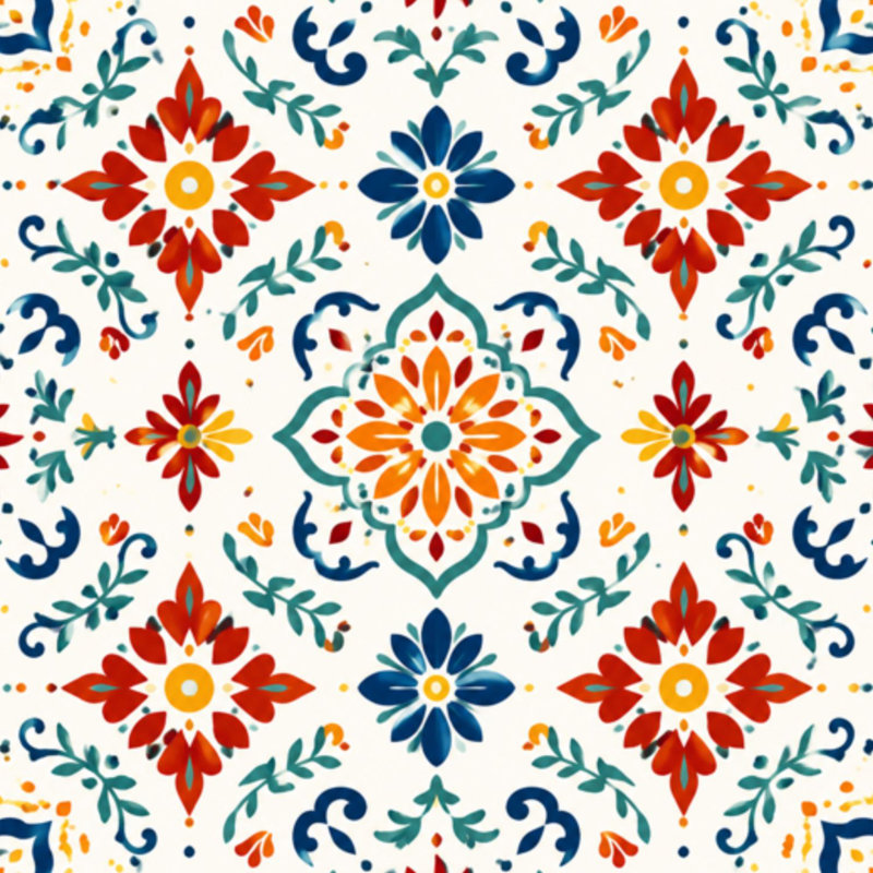 Papier peint auto-adhésif amovible mosaïque géométrique multicolore 23,6 "x H 118", 117.96" L x 23.6" W